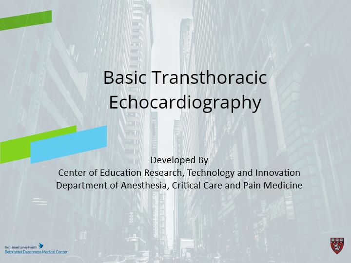 Transthoracic echocardiography course preview