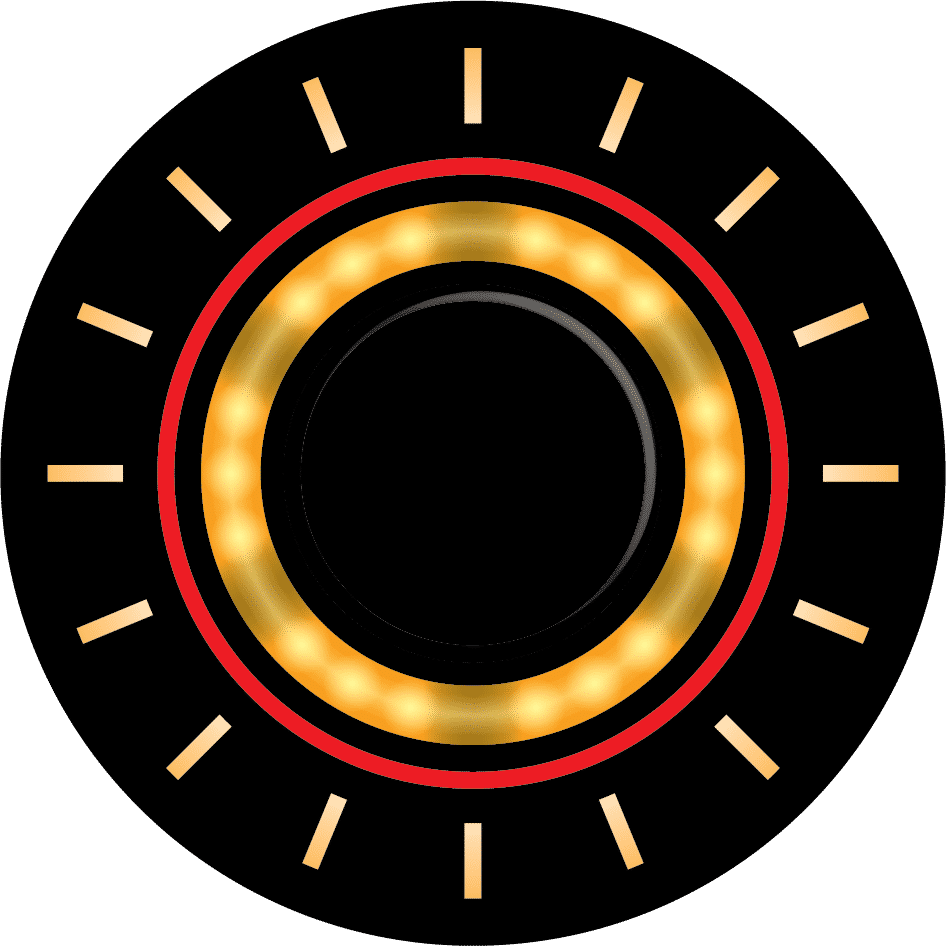 Control button flashing yellow.