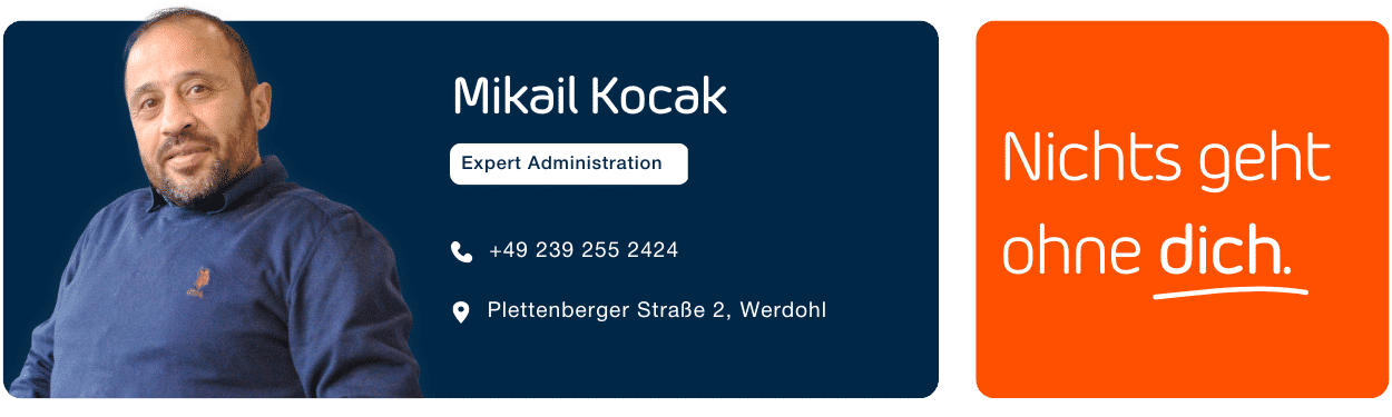 Visitenkarte Mikail Kocak